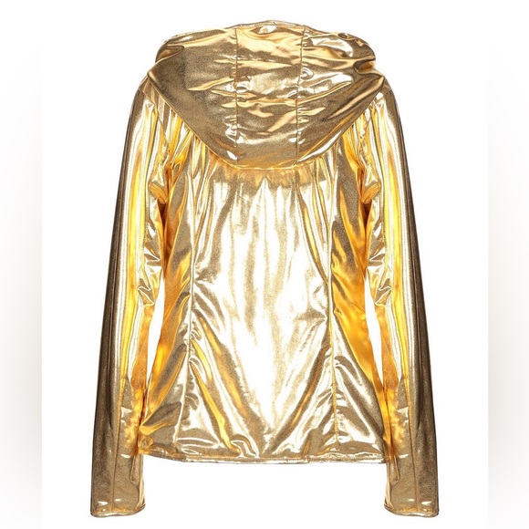 Sport Goddess Alert!Luxurious Brand New Sport Gold Jacket Made in Italy Size L - Picture 3 of 16